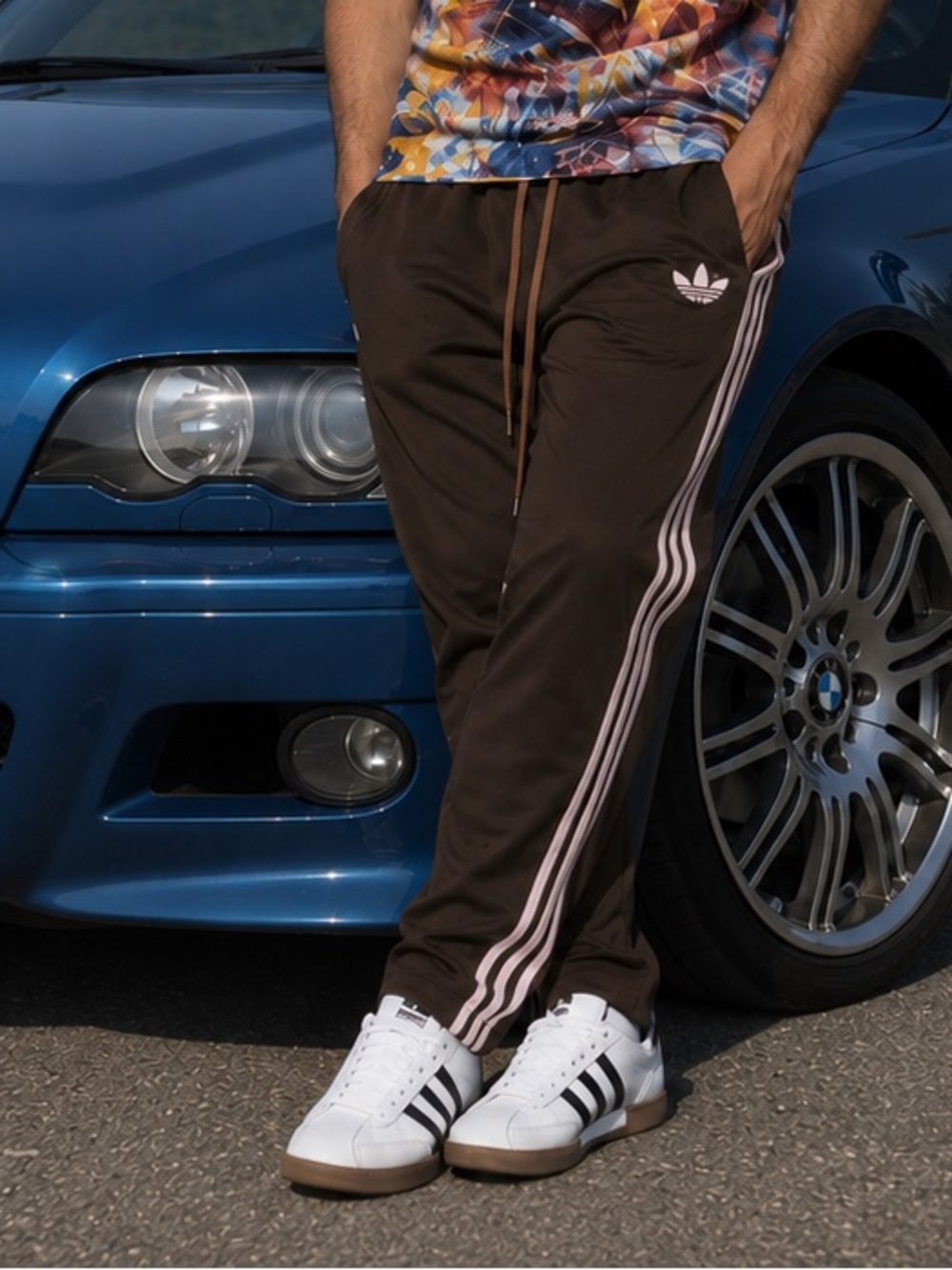 adidas Originals [M-XL] Classic Firebird Men’s Track Pants Brown KD8321